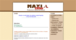 Desktop Screenshot of maxiobuv.sk