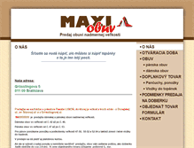 Tablet Screenshot of maxiobuv.sk